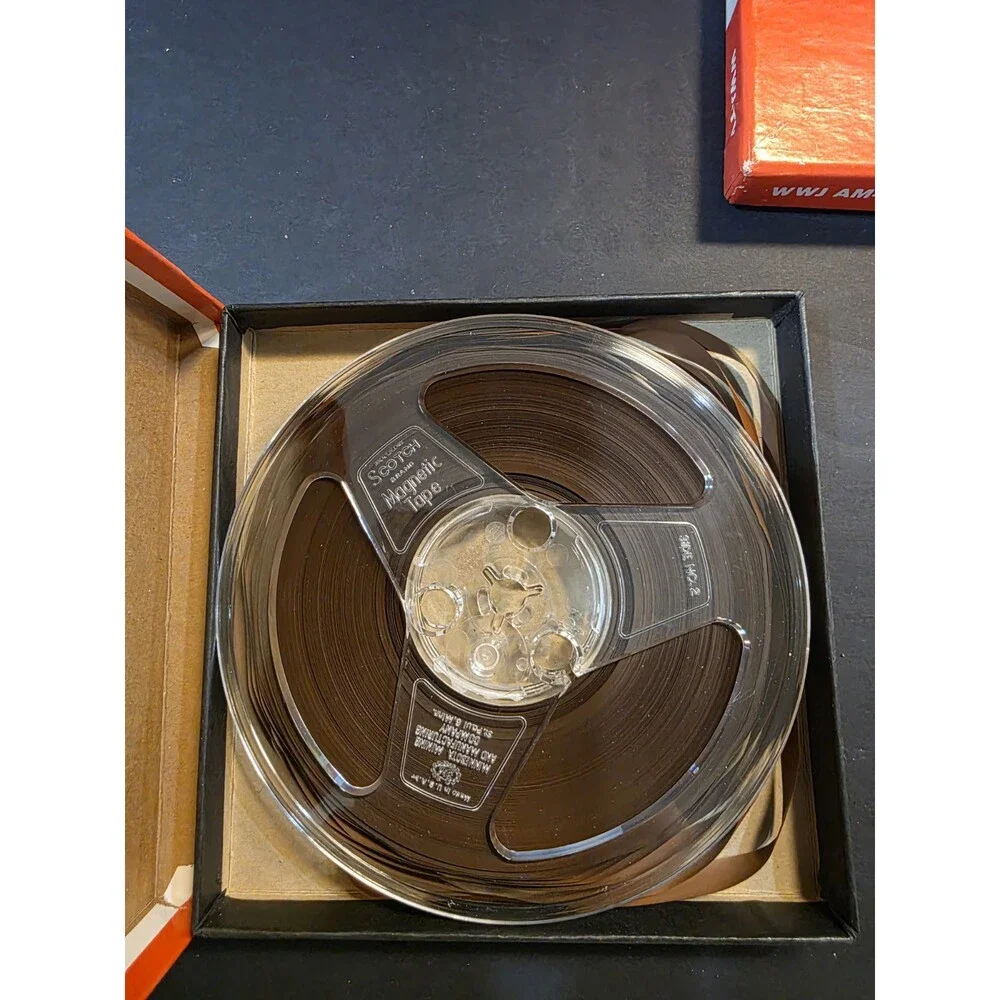 Vintage 5 Inch Reel To Reel Tape Lot 12 Tapes | Scotch 111 WWJ AM-FM-TV